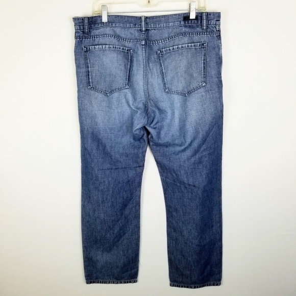 ZZEGNA- Ermenegildo Zegna- Mens 37.5” x 29” Straight Blue Denim Jeans - Picture 5 of 12